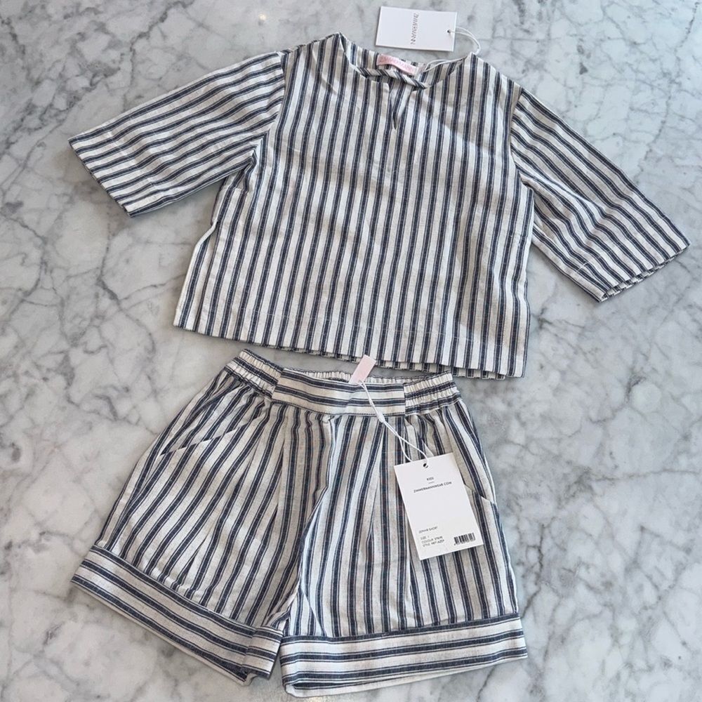 NWT ZIMMERMANN ZEPHYR STRIPE SET 1Y
